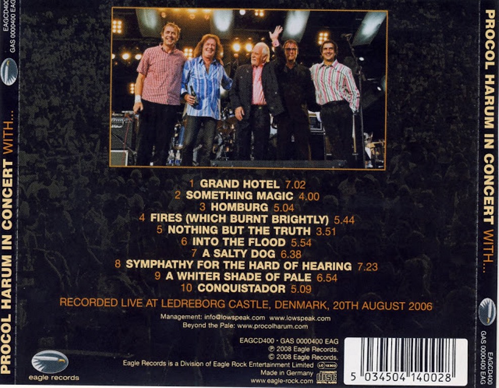 Procol Harum In Concert With Danish Orchestra : Back